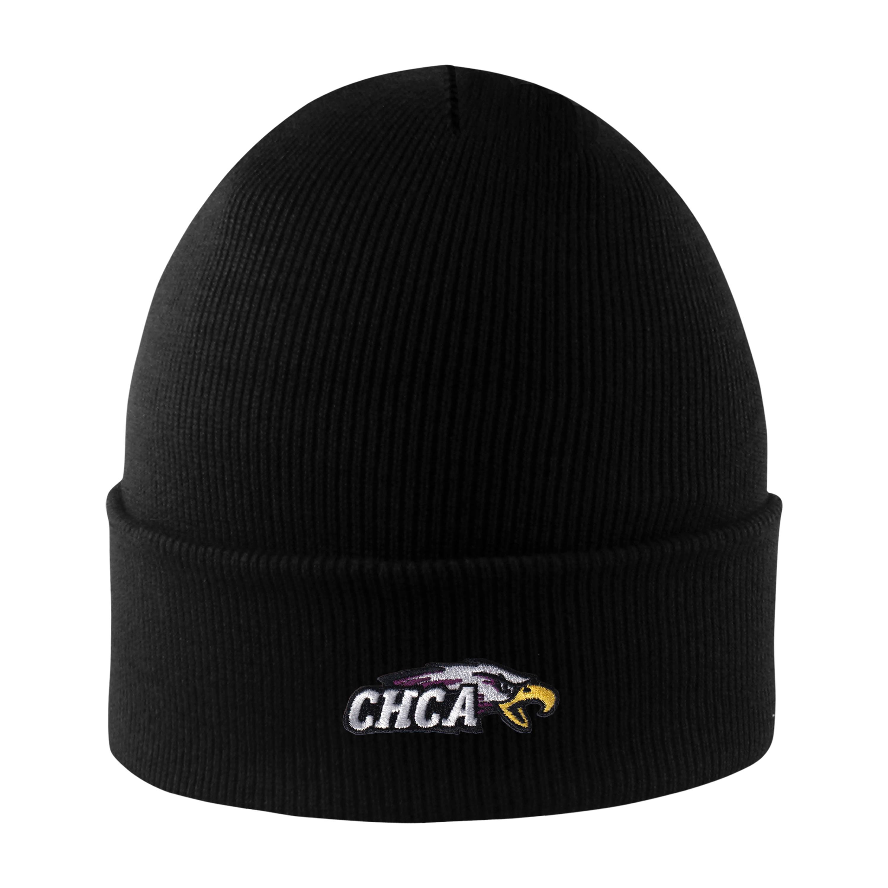 LogoFit Knit Cuff Hat Black chcaeaglestore
