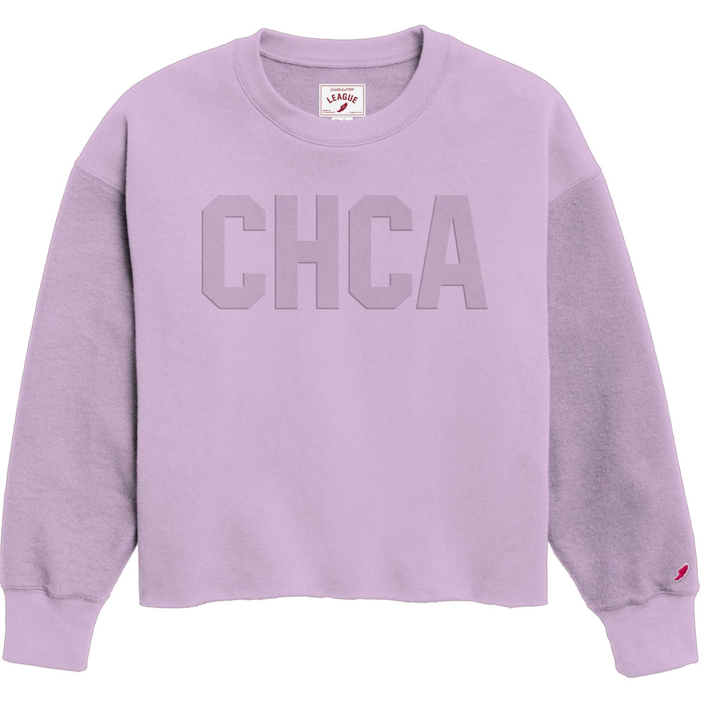 Lilac Reverse Fleece Crew