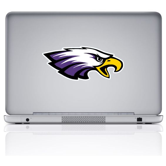 Decorate your computer with ease. These removable Eagle decals by Color Shock make it easy to display your school spirit and leave no sticky residue behind.