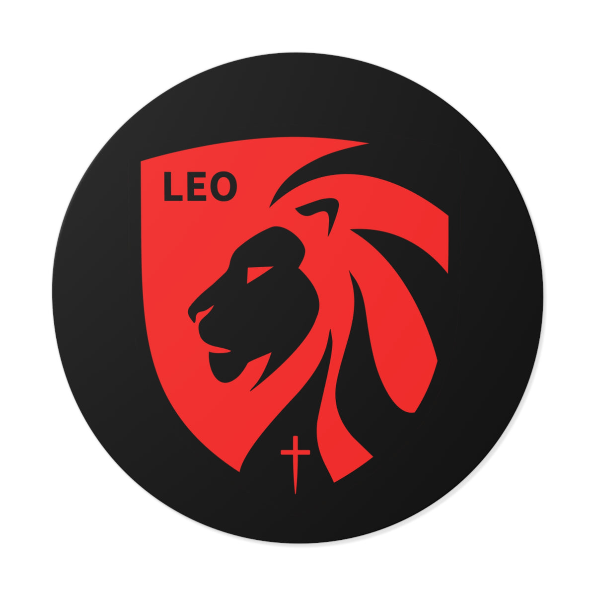 LEO Round Vinyl Stickers