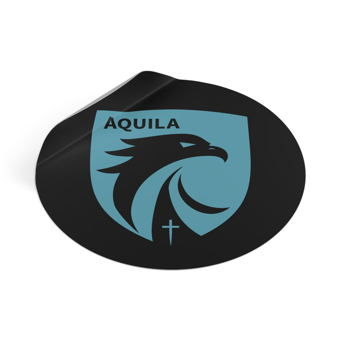 AQUILA Round Vinyl Stickers