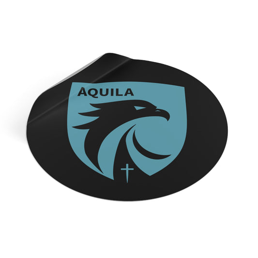 AQUILA Round Vinyl Stickers