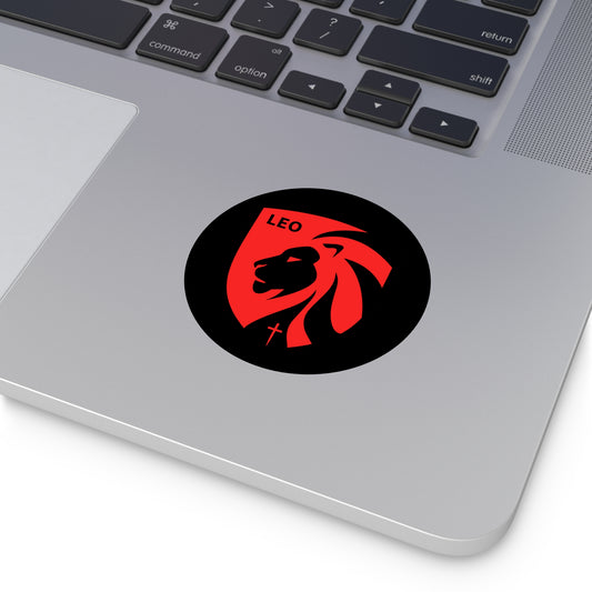 LEO Round Vinyl Stickers