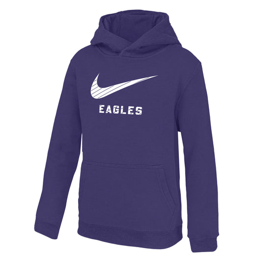 Nike Club Fleece Hood-Purple