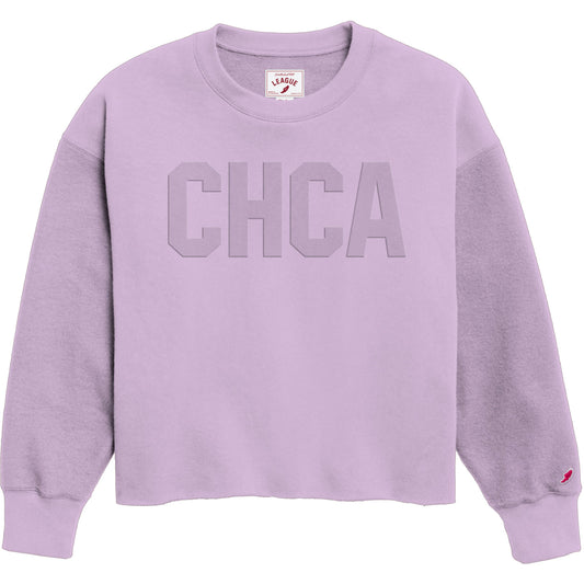 Lilac Reverse Fleece Crew