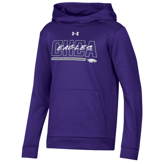 Youth Under Armour Fleece-Purple