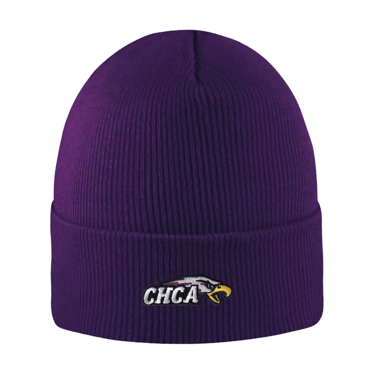 LogoFit Knit Cuff Hat-Purple