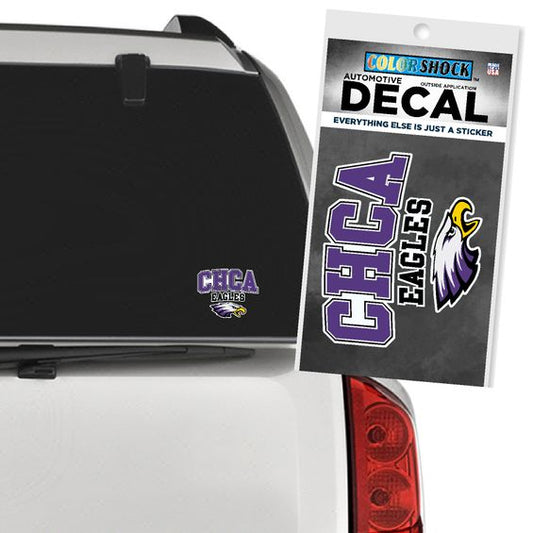 CHCA over Eagles and the Eagle Head Car Decal for windows